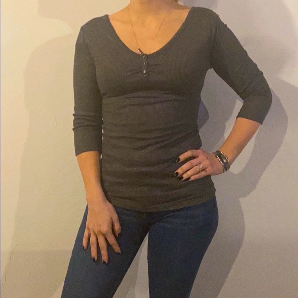 Gray Guess shirt